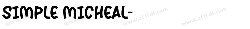 simple micheal字体转换